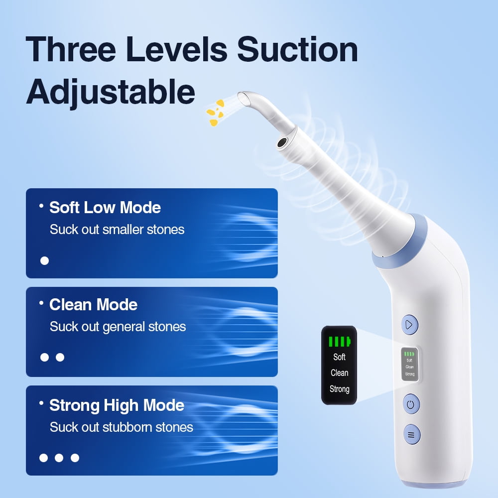 Tonsil Stone Remover with Camera, 3 Suction Modes Visual Tonsil Stone Removal Kit with 6 LED Light, 300K HD Irrigator with 3 nozzles, for iOS Android Home Oral Care
