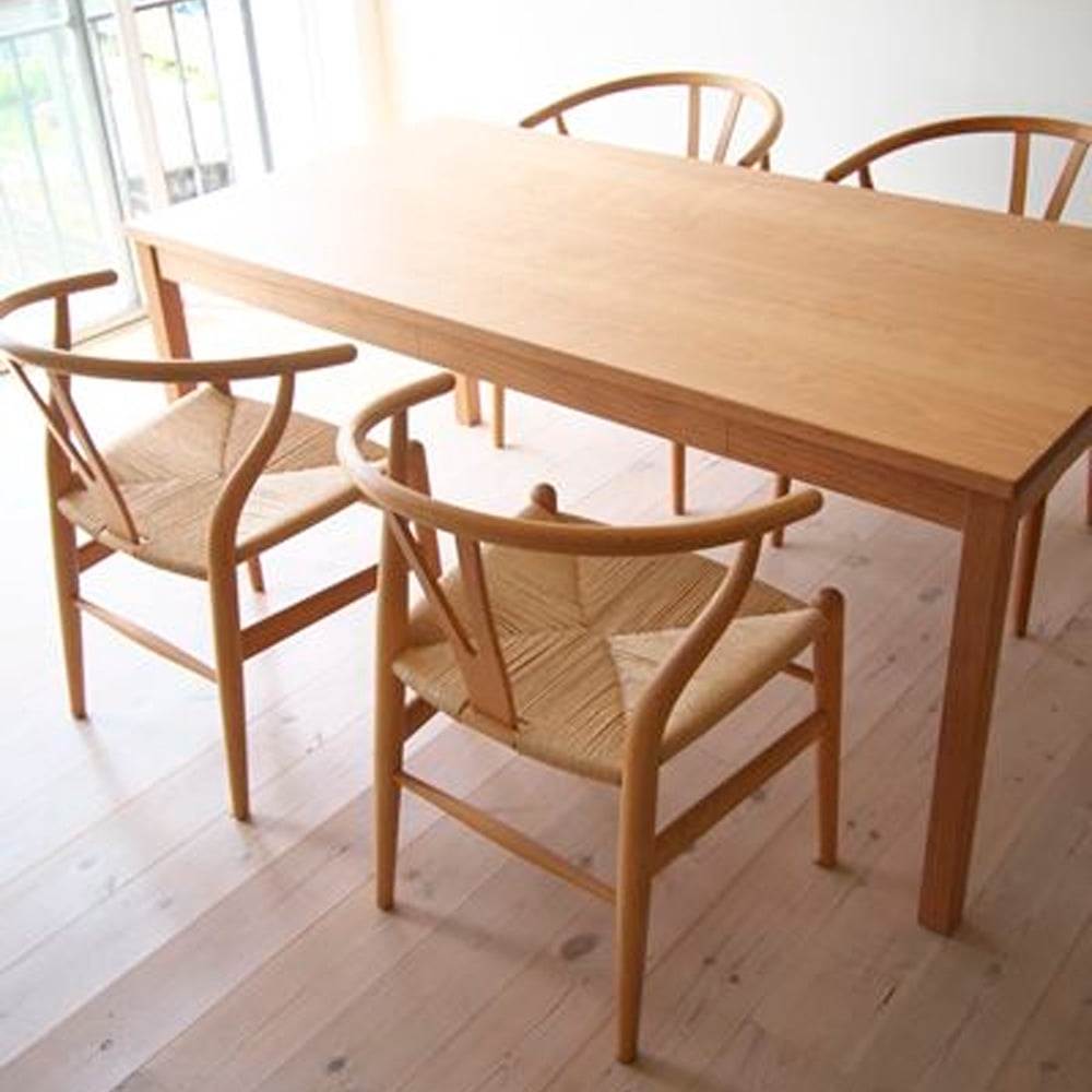 Heavenly Collection | Chaise de salle à manger Wishbone en bois naturel pour cuisine ou salle à manger