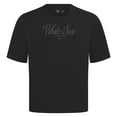 thumbnail image 2 of Men's Levelwear Black Chicago White Sox Ethereal Oversized Luxe Signature Knit T-Shirt, 2 of 3