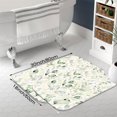 thumbnail image 2 of Soft Sage 16x24 Flannel Bath Mat for Bathroom, Anti-Slip Backing Soft Bathroom Rug, Washable Water Absorbent Mat, 2 of 9