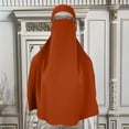 thumbnail image 1 of Chapeau Chapeau Solide Décontracté pour Femmes Couvre-Cheveux Bandeau Musulman Turban Long pour Femmes Rouge, 1 of 4