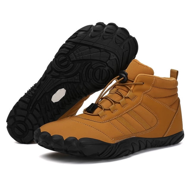 Botas casuales de algodón para hombres y mujeres, botas de nieve gruesas con forro polar, botas altas de algodón cálidas para parejas