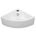thumbnail image 2 of Elanti Porcelain Wall Mounted Corner Sink, 2 of 4