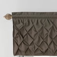 thumbnail image 2 of VCNY Home Carmen Chocolate Solid Color Rod Pocket Light-Filtering Curtain Valance, 60" x 20", 2 of 5