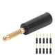 thumbnail image 3 of Conectores para altavoces Bling Bling conector banana dorado de 7 pines 4 mm, 3 of 12