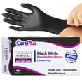 thumbnail image 1 of Guantes para exámenes médicos Care Plus de nitrilo negros, talla L, 1000 unidades, 1 of 9