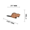 thumbnail image 6 of Beaver, Plastic Animal, Educational, Toy, Kids, Realistic Figure, Model, Figurine, Replica, Gift 3.5" M048 B639, 6 of 9
