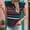 Blue, variant on YHAJDS Women's Short Sleeve Tops Round Neck Lace Insert Stripe Casual Tee