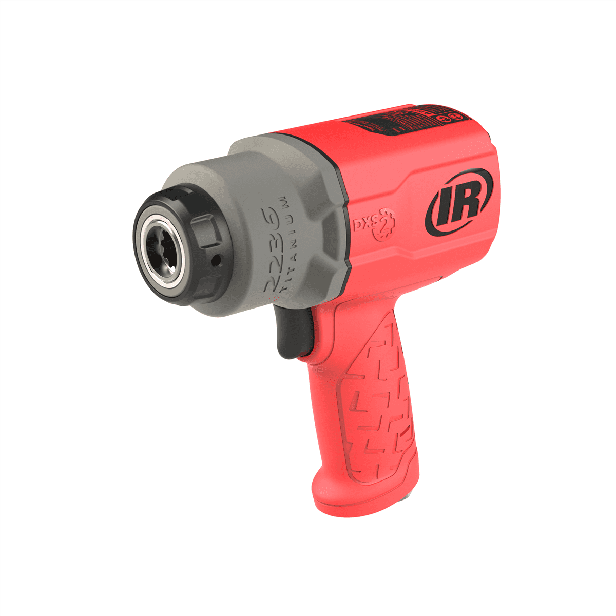 Ingersoll Rand DXS2 1/2" Air Impact Wrench, Friction Ring Retainer, Red