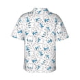 thumbnail image 3 of Daiia Scarf Bear Hawaiian Shirt for Men Gentle Cotton Regular Short Sleeve Casual-Large, 3 of 9
