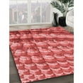 thumbnail image 2 of Ahgly Company Indoor Rectangle Patterned Ferrari Red Area Rugs, 2' x 4', 2 of 6
