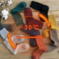 thumbnail image 4 of harmtty Unisex Winter Socks Thick Winter Socks 1 Pair Unisex Knitted Mid-tube Thick Plush Warm Sweat Absorption Anti-slip Casual Floor Socks Black, 4 of 7