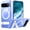 Clear, variant on Translucent Matte Phone Case for Google Pixel 11 Pro 2026, Slim Military Grade Shockproof Cover with Built-In Invisible Kickstand,Blue