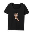 thumbnail image 3 of Camiseta para mujer de verano a la moda, suave y cómoda camisa con cuello redondo para viajar y trabajar SG, 3 of 7