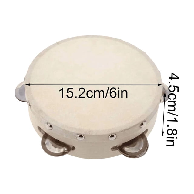 Tambourines 4/6/7/8/9/10 Pouces en Alliage d'Aluminium