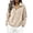 84Beige479, variant on XAOFW Half Zip Sweatshirts For Women Long Sleeved Turndown Collar Loose Fitting Casual Warm Pullover Sweatshirts Breathable Tops L