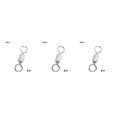 thumbnail image 1 of Eigraketly Conector de pesca Flexible resistente al desgaste Durable ligero rodamiento de bolas barril conectores a presión alta resistencia a la Type7 NO7, 1 of 6