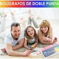 thumbnail image 2 of 72 Colores Plumones Doble Punta Pencil, Laspang Marcadores A Base De Agua No Toxico Para Niños Adultos, 2 of 4