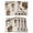 Brown Beige, variant on Placemats 1 Pack, Sweet Home Woven Placemat, Linen Place Mats for Kitchen/Dining Tables, Western Stars Bird Houses Farmhouse Retro Washable Table Mats for Party