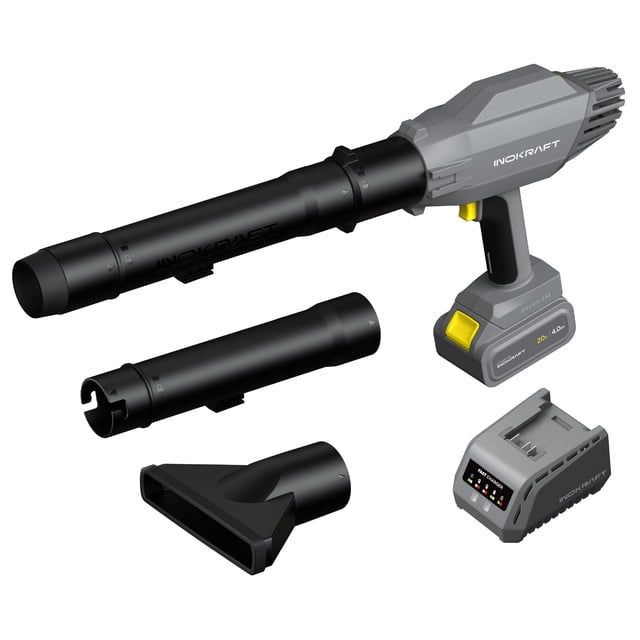 Soplador de hojas inalámbrico InoKraft 20V 4.0Ah, ligero