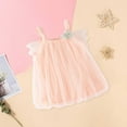 thumbnail image 4 of Mercatoo Summer Toddler Girl Sleeveless Tulle Flowers Sling Dress Casual Party Princess Girls Prom Dress 1 to 7 Year, 4 of 4