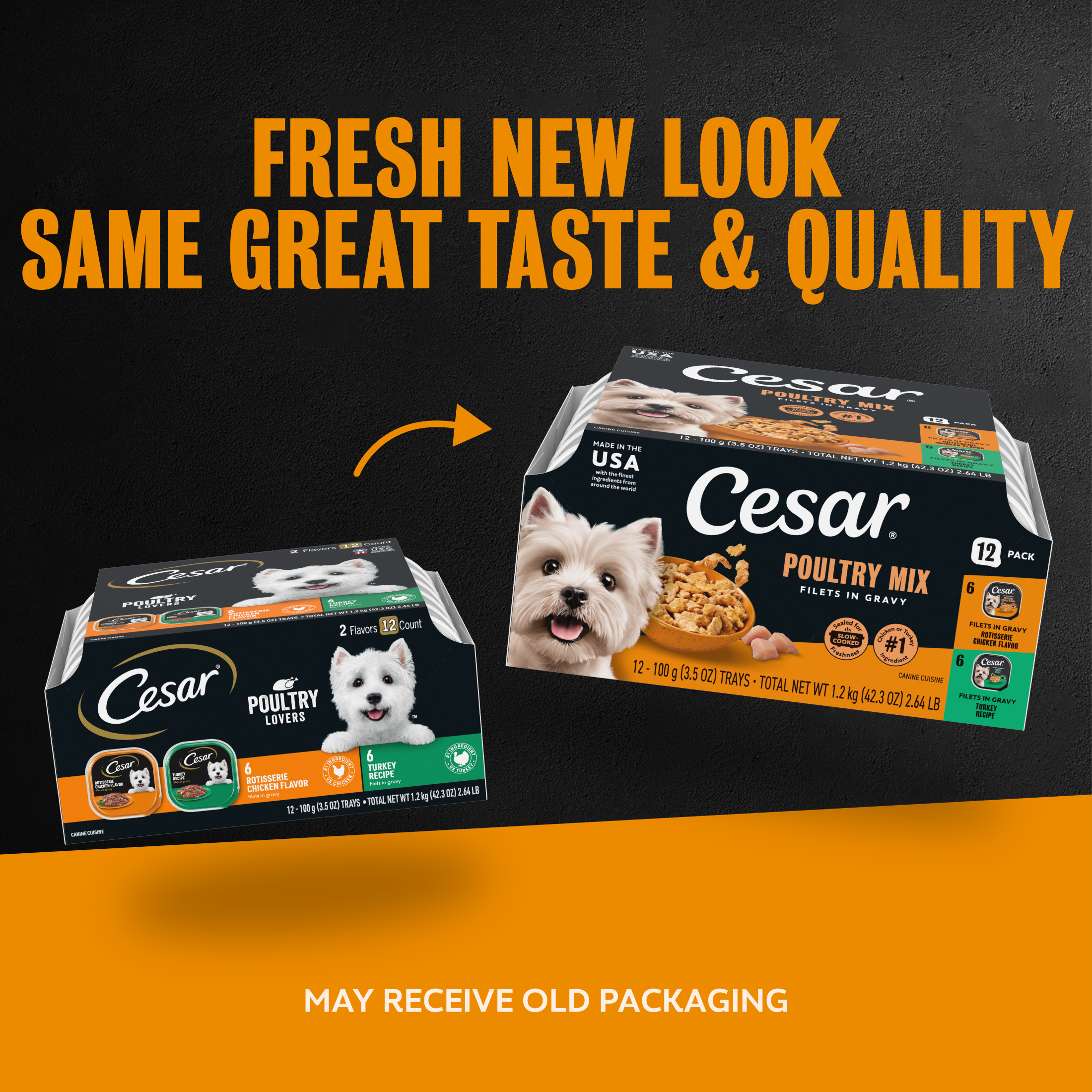 Cesar Filets in Gravy Poultry Flavor Variety Wet Dog Food photo 7