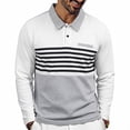 thumbnail image 2 of Mens Shirts, Men's Casual Loose Short Sleeve Golf Shirt Button Turndown Collar Comfortable Performance Top Casual Work Golf Shirts White XXXL, 2 of 8