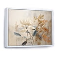 thumbnail image 2 of Designart "Serene Botanical Minimalism In Beige I" Plants Floater Framed Wall Art Prints, 2 of 5