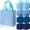 Blue, variant on 36 Pcs Pastel Non Woven Gift Bags Bulk with Handles, Polka Dot Goodie Bags Colorful Rainbow Party Favor for Birthday, Baby Shower, Wedding, Shoppings