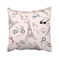 thumbnail image 1 of Funda de almohada ABPHQTO Rosa París Linda Torre Eiffel 50x50 cm, 1 of 1