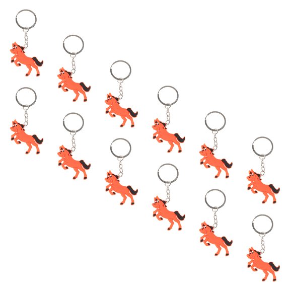 WRITWAA 12Pcs Horse Keychain Brown Lightweight Wear Resistant for Car Keys and Bag Accessories