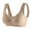 Beige, variant on Cavosen Sports Bras for Women High Impact Racerback Seamless Daily Bras No Underwire Push up Gathered Together Solid Bralette Beautiful Back Padded Fixed Cup Breathable Underwear