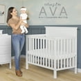 thumbnail image 4 of Dream On Me Ava 4-in-1 Convertible Mini Crib, White, 4 of 12