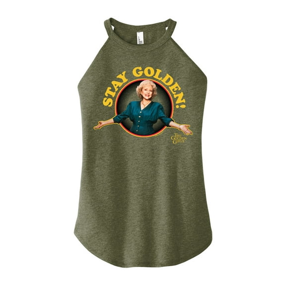 Golden Girls - Stay Golden Stay Golden - Juniors High Neck Tank Top