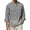 Gray, variant on mens shirts,men's clothing Men's Linen Cotton Long Sleeve Shirt Roll Up Sleeve Casual V Neck Band Collar Beach Hippie Shirt for Vacation, Summer, and Boho Style,Army Green,2XL