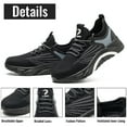 thumbnail image 3 of AUXDIQ Work Shoes Men Women Breathable Steel Toe Cap Industrial Trainers Lightweight Construction Sneakers Sport Shoes, 3 of 6
