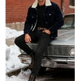 thumbnail image 3 of Men's New Corduroy Jacket, Lined Casual Loose Fit Trucker Coat with Multiple Colors Sizes S-XXL for Fall Winter, 3 of 11