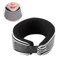 thumbnail image 1 of Soft Adjustable Cervical Collar, Breathable Black & White Neck Brace, For Women Men, 1 of 8