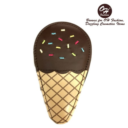 OH Fashion Manicure Set Ice Cream Chocolate Nail Clipper, Cuticle, scissors, 5 pc in one travel