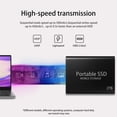 thumbnail image 2 of Black Hard Drive 2 T B External SSD Type-C, 2 of 6