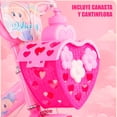 thumbnail image 3 of Bicicleta Para Niña De Princesa Rosa R12 Con Cansta Cantinflora Y Ruedas Entrenadoras 2-4 Años Infantil, 3 of 7