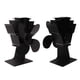 thumbnail image 3 of Ventilador de estufa ANGGREK Chimenea Automático Ahorro de Energía aleación de Aluminio 4 Aspas Negro, 3 of 8