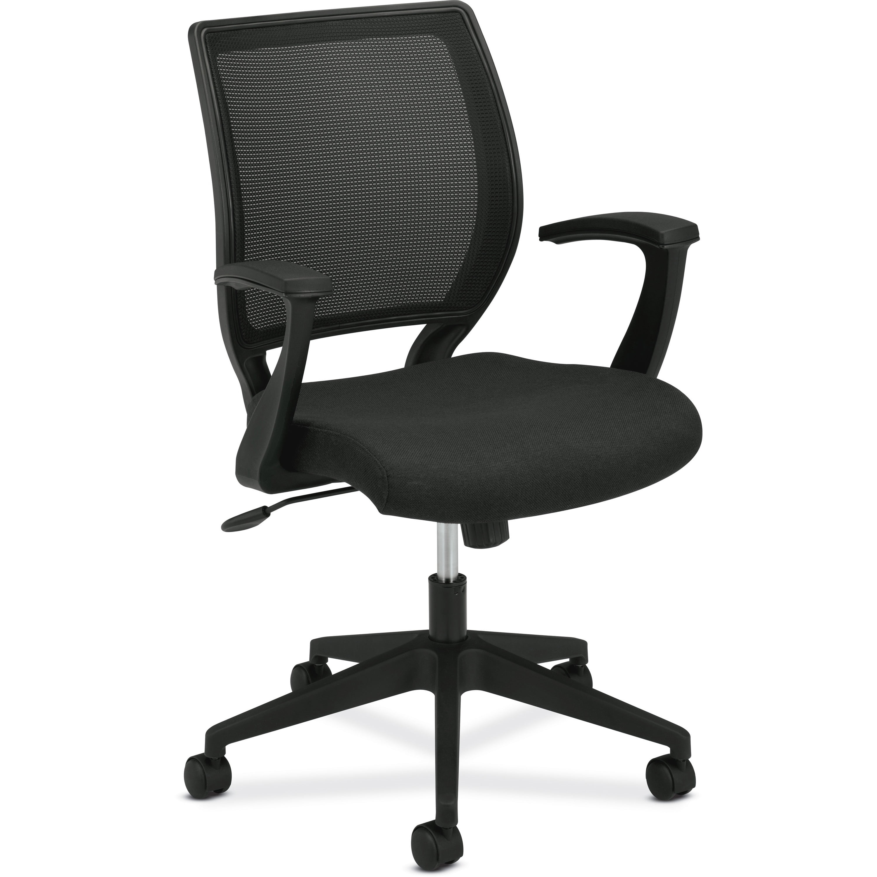 Basyx Vl521 Series Mid Back Work Office Chair Mesh Fabric Basyx Vl521 Series Mid Back Work Office Chair Mesh Fabric Seat Black Com