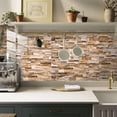 thumbnail image 6 of Faux Brick 3D Wall Panels Peel and Stick in Red Brown, Self Adhesive Waterproof Foam Wallpaper for Bedroom, Bathroom, Kitchen, 6 of 8