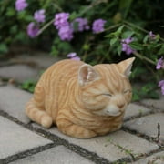 Hi-Line Gift Ltd. Sleeping Cat Garden Statue