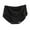 Black, variant on MuZeFu Thongs for Women Black Women's Solid Lace Plus Size High Waist Leak Proof Crotch Shorts Underwear Panties