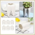 thumbnail image 3 of Jiandong Small Cactus Pot 6pc Tooth Shaped Ceramic Succulent Planter Pots for Home/Office Decor(2.76X2.76X3.94Inch), 3 of 11