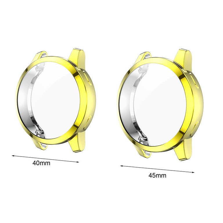Protective Case Soft TPU Plating Smart Watch Protection Frame Bumper Shell  for Garmin Vivoactive 4/Vivoactive 4S/Venu 2/Venu 2S 