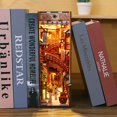 thumbnail image 3 of Desk Light Decor 3d Wooden Puzzle Bookend Kit With Led Diy Birthday Gift, 3 of 5