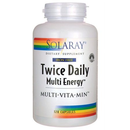 Solaray Multi Energy No Iron Two Daily Capsules | 120 Count